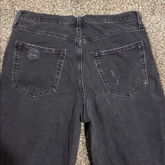 GAP Women Charcoal Relaxed Jeans high rise 90s loose : size 30/10R :straight leg - Picture 7 of 7